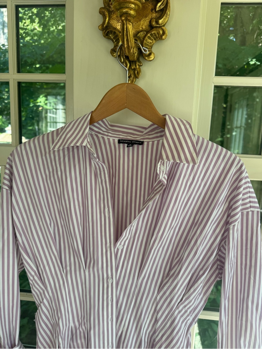 Modern Works Striped Button Up - Picture 2 of 5